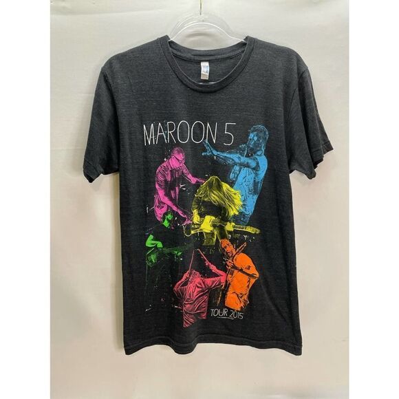 Maroon 5 2015 North American Concert Tour Soft Tee Adam Levine Unisex Size M - Picture 1 of 5